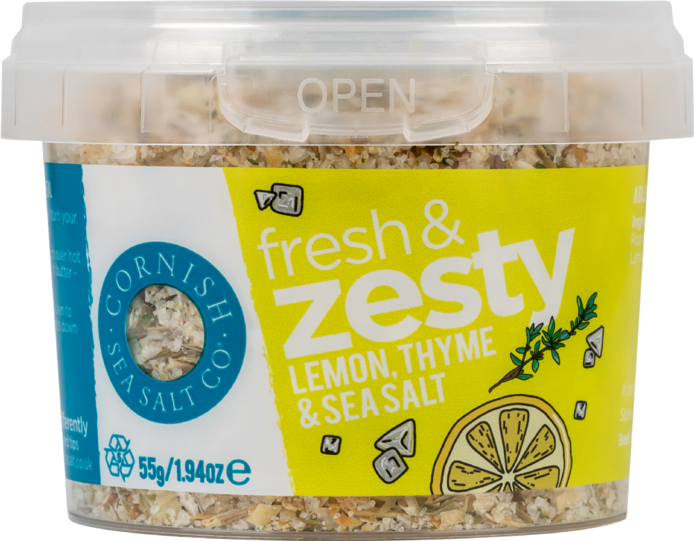 Fresh & Zesty - Lemon, Thyme & Cornish Sea Salt 55g