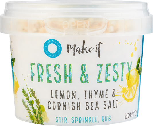 Fresh & Zesty - Lemon, Thyme & Cornish Sea Salt 55g
