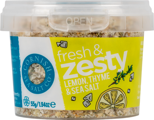 Fresh & Zesty - Lemon, Thyme & Cornish Sea Salt 55g