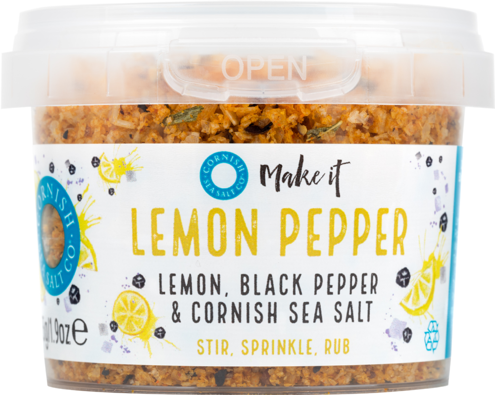 Lemon Pepper Blend - Cornish sea salt  55g